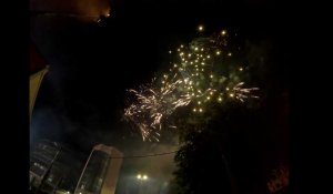 Extrait du feu d'artifice de la Kermesse d'Arlon de ce lundi 18 juillet.