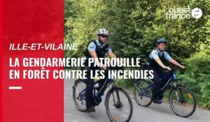 VIDÉO. Les gendarmes patrouillent en forêt de Rennes contre les risques d'incendie