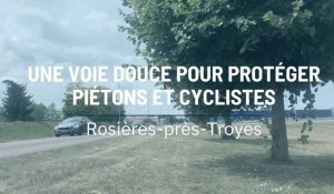 Une voie douce pour protéger piétons et cyclistes