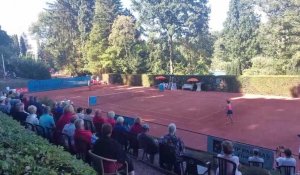 Balle de match sauvée par Marie Benoît au tournoi d'Eupen