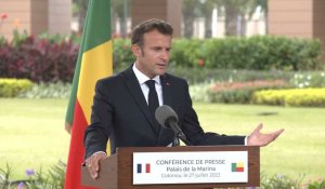 Bénin: Macron souhaite approfondir le "partenariat" militaire dans un but de sécurité régionale