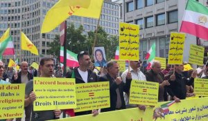 L’opposition iranienne manifeste contre l’extradition du prisonnier Assadi à Bruxelles
