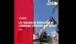 VIDÉO. À Caen, la démolition de l’immeuble Lavigerie a débuté à la Grâce-de-Dieu