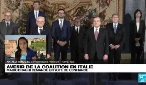 Avenir de la coalition en Italie : Mario Draghi demande un vote de confiance