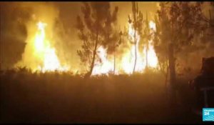 Incendies en Gironde : faible progression des feux mais pas de répit pour les pompiers