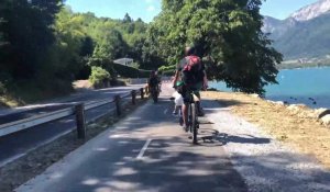 Travaux piste cyclable entre Talloires et Doussard