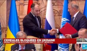 REPLAY - Kiev et Moscou signent l'accord sur les céréales sous l'égide de la Turquie