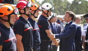 En visite en Gironde, Emmanuel Macron face à l'urgence climatique