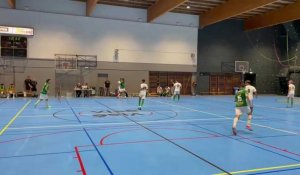 Futsal (UB): action du match amical entre les deux équipes du Celtic FD Visé