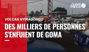 VIDÉO. Volcan Nyiragongo en RDC : des milliers de personnes s'enfuient de Goma