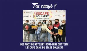 L’escape game du stade Bollaert testé par des ados de Noyelles-sous-Lens