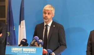 Régionales: Wauquiez salue l'"adhésion forte" au 1er tour en Auvergne-Rhône-Alpes