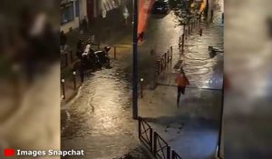 23h à Beauvais : les rues se transforment en torrents