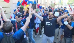 Euro-2020/Allemagne-France : des supporters français arrivent à Munich
