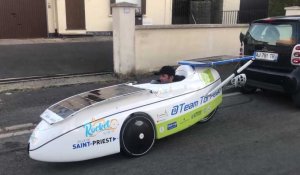 Charleville-Mézières: un vélo solaire en route pour Bruxelles