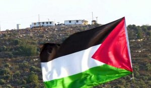 Manifestation de Palestiniens contre une nouvelle colonie en Cisjordanie occupée