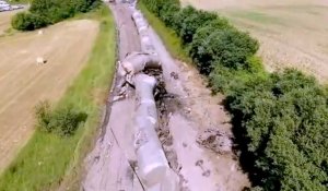 Ardennes. Fuite d'acide après une impressionnante collision entre un train et un convoi exceptionnel