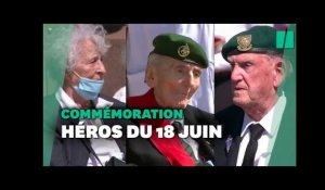 Macron commémore l'appel du 18 juin 1940 et honore deux illustres vétérans et une résistante