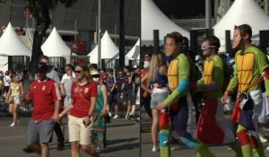 Euro-2020: les supporters quittent le stade après Hongrie-France