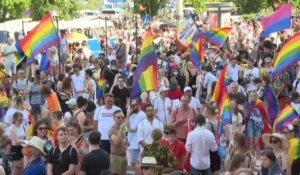 Pologne : des milliers de personnes participent à la Gay Pride de Varsovie
