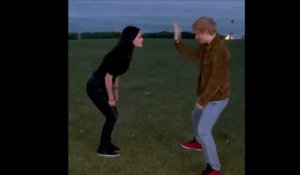 La danse de Courteney Cox et Ed Sheeran