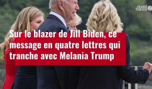 VIDÉO. Le mot « LOVE » sur le blazer de Jill Biden ne passe pas inaperçu 