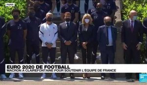 Euro 2020 de Football : Emmanuel Macron à Clairefontaine pour soutenir l'équipe de France