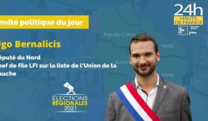Elections Régionales 2021 : l'interview d'Ugo Bernalicis (Union de la Gauche)