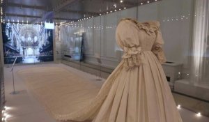 La robe de mariée de la princesse Diana exposée à Londres