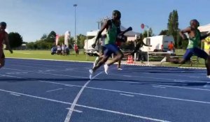 Meeting d'athlétisme de Troyes : Finale du 100m hommes avec record de Gambie à la clé en 10 secondes 16