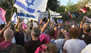 Israël: manifestation anti-Netanyahu à l'approche du vote au Parlement
