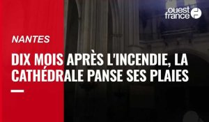 VIDÉO. Nantes : dix mois après l'incendie, la cathédrale est en cours de dépollution