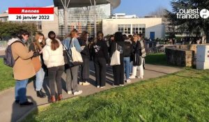 VIDÉO. À Rennes, la très longue file d'attente pour l'aide alimentaire étudiante à l'université