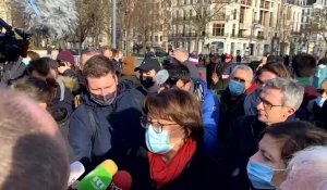 Lille : plusieurs centaines de personnes à la manifestation contre la venue de Zemmour, dont Martine Aubry