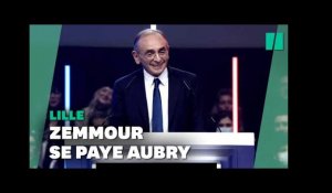 Éric Zemmour fait siffler Martine Aubry qu'il appelle "méremptoire"