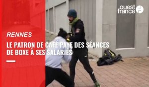 VIDÉO. À Rennes, le patron de café offre des séances de boxe à ses salariés
