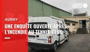 VIDÉO. Incendie au tennis-club d’Auray : une enquête ouverte