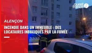 VIDÉO. Incendie rue Etienne d'Orves à Alençon : des locataires intoxiqués