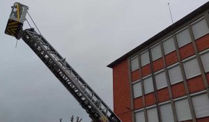 Intervention des pompiers au lycée Boucher-de-Perthes d'Abbeville