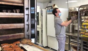 Le Crotoy : Victor Debil-Caux et son gâteau battu présenté aux jurés de La meilleure boulangerie de France