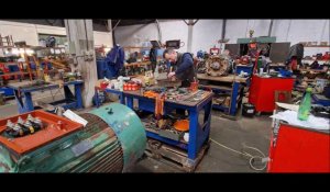 Dans l'atelier de Pôle Moteurs Industriels, à Calais