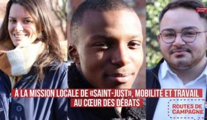 Routes de campagne : À la mission locale de «Saint-Just», mobilité et travail sont au cœur des débats