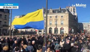 VIDÉO. Guerre en Ukraine : au Mans, un millier de personnes rassemblées pour soutenir les Ukrainiens