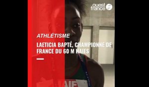 VIDÉO. Athlétisme : Laeticia Bapté, championne de France du 60 m haies 