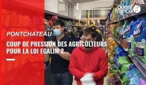 VIDÉO. Loi Egalim 2. L'action coup-de-poing des agriculteurs dans un supermarché à Pontchâteau