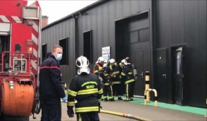 Hazebrouck: un incendie à l'hôtel d'entreprises Ecopark, onze personnes évacuées.