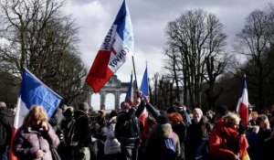 Faible mobilisation à Bruxelles du convoi dit "de la liberté"