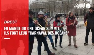 VIDÉO. En marge du One Ocean Summit à Brest, près de 120 personnes font leur carnaval des océans
