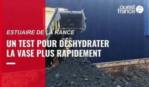 VIDÉO. À Plouër-sur-Rance, un test pour déshydrater la vase plus rapidement