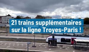 21 trains supplémentaires sur la ligne Troyes-Paris !